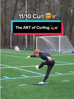 The ART of curling 💫🎯 #football #soccertraining #satisfying #footy #asmr 