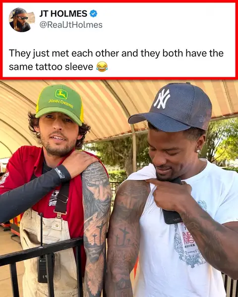 What are the chances bro copied his whole arm 😭 (h/t RealtHolmes/X, JulesMickerland/X, _benjvmins_/X) #tattoo #tattos #nfl #football #lions 
