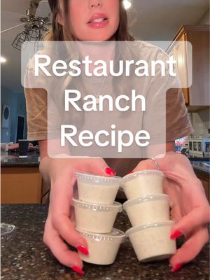 make Restaurant style ranch with me #ranchrecipe #cookwithme #eatwithme #mealprep #foodtiktok 