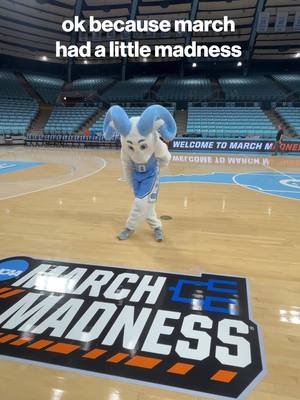 March is mad! ⛹️‍♀️ #goheels #unc #gdtbath #basketball #mascot 