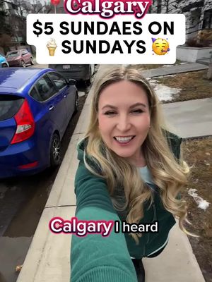 $5 Sundaes on Sundays! 🍨🥳🎂 10/10 delicious, and for an insane price?!! You can also get these any day of the week for $9. (And they have other flavours!) 📍Made By Marcus Ice Cream   Sarah, Calgary Explorer p.s. what fun thing should i try next!!?