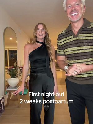 How long do you think Emily lasted out? 😂🖤👼🏼 @emilystomatuk #couple #datenight #postpartum#girldad #family 