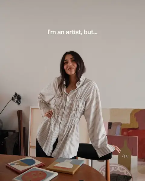 i started this little art journey making linocuts 5 years ago as a way to quiet my mind, and it’s evolved into a whole new potential path for me in painting and content- but imposter syndrome can be so loud sometimes.. In case anyone else struggles with calling themselves a proper artist <3  #artistjourney #artist #homestudio 