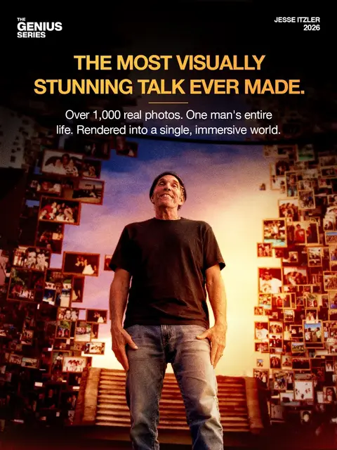We asked Jesse Itzler one question. The answer required building an entire world. Built & sold 5 companies. 2x NYT bestselling author. 100-mile ultramarathon runner. Co-owner of the Atlanta Hawks. Father of 4. Someone who's lived a thousand lives deserves more than one stage. So we built a memory. Literally. A first-of-its-kind virtual memory wall, a cinematic timeline of Jesse's entire life, built using the same technology behind The Mandalorian. Thousands of photos. Every chapter. Every milestone. Surrounding him as he speaks. He doesn't measure his life in titles or companies. He measures it in experiences. Watch the full Genius Talk on YouTube. Link in bio. A Genius Talk ft. @Jesse Itzler  Presented by @sei, a premium content agency that works with the world’s greatest thought leaders and brands.