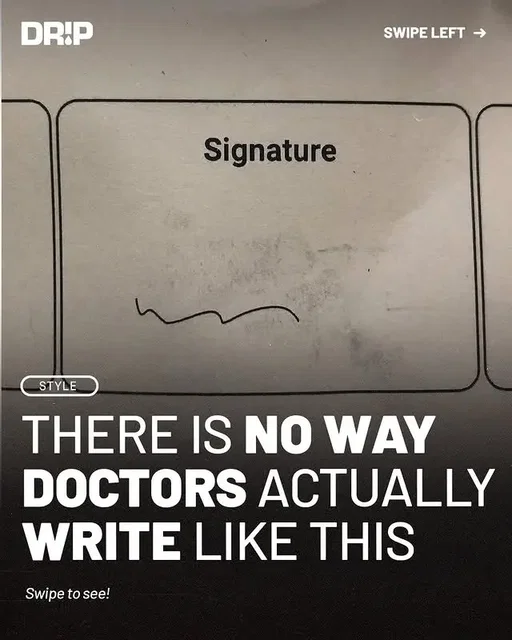 "Prescription scrawl" is the phenomenon where doctors, writing quickly under heavy time pressure, produce notes and signatures that sacrifice clarity for speed and can become nearly impossible to read. #doctors #doctortok #handwriting #hypebeast #style 