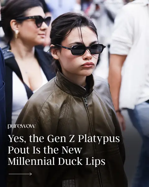 Move over, duck lips. A new selfie face is sweeping Gen Z nation, and PureWow editor Stephanie Maida is naming it the Platypus Pout. 💋📱 It's moody, frowny and all about emphasizing the upper lip. Read the full article at the link in our bio. 🔗 #GenZ #DuckLips #Millennial 