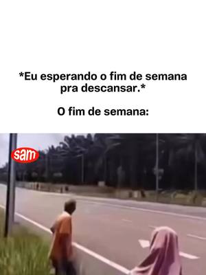 descansei nada