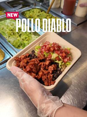 NEW Pollo Diablo, or Devil’s Chicken 🔥🌶️ We layer ancho, habanero and chipotle chillies for a slow, smoky burn. Add our infamous TRINIDAD SCORPION HELLFIRE HOT SAUCE, if you dare🦂 Available for a limited time, add to your fave Mexican feed for just *$1 #new #pollodiablo
