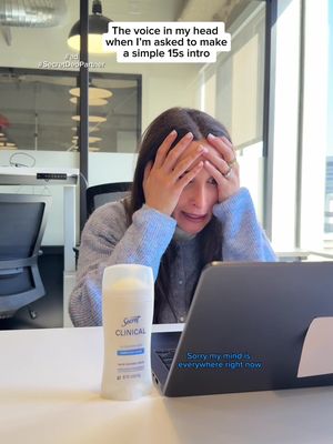 #ad #SecretDeoPartner I’ll just see myself out…Whether it’s the client pitch of the century or just a short intro that no one’s even listening to, @Secret Deodorant’s Clinical antiperspirant has you covered with 3x sweat protection and hyaluronic acid.  #comedy #corporate #9to5 
