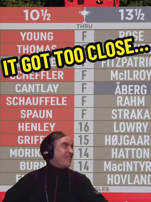 It got a little too close… #RyderCup #golf #alanpartridge 