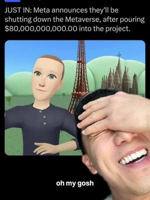 Meta spent $80 billion on the metaverse… so I wanted to see what else that money could’ve done 👀 That kind of money could’ve: •End world hunger twice •Fund nearly 3 years of global clean water access •Fight malaria for almost a decade •Rebuild all of Gaza after the war •Even buy entire companies Instead… we got legless avatars and virtual meetings nobody asked for 😭 What would you have done with $80 billion?