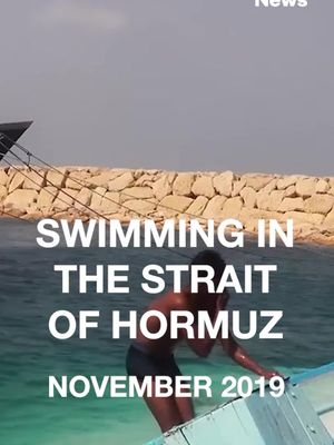 VICE News’ Alex Chitty, Jake Burghart, and Keegan Gibbs take a swim with local kids in the Strait of Hormuz in 2019