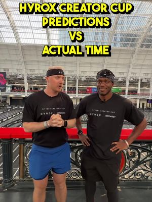 Hyrox Doubles prediction vs actual 🤣 @KSI 
