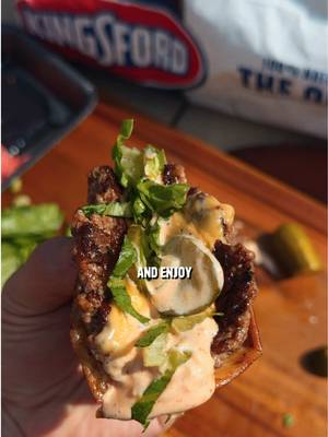 Smash Burger Tacos 🍔🌮  Recipe: -Press 80/20 ground beef balls into street taco sized flour tortillas. -Smash the tortilla, meat side down, onto a 400 degree skillet without oil. -Cook until the meat is just about done, then flip over, and add a slice of American cheese on top. -Cook until the other size of the tortilla is golden and crispy and the cheese is melted. -Top with lettuce, pickles, special sauce, and enjoy. Special Sauce Ingredients: 1 cup mayo 3 tbsp ketchup 1 tbsp dijon mustard 2 tbsp diced onion 1 tbsp relish 1 tbsp white vinegar 1 tbsp garlic powder 1 tsp paprika 1 tsp salt 1 tsp black pepper
