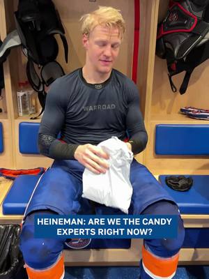 Thanks NHL Europe for the candy, the guys loved it! #newyorkislanders #hockeytiktoks #hockey #candy #NHL