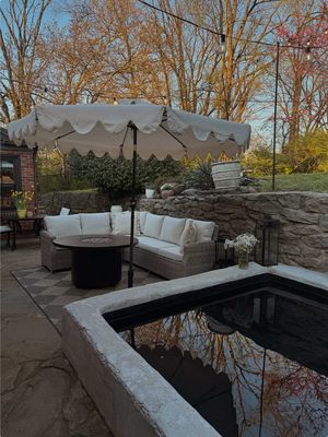 #ad just another reason why I won’t be leaving home. I love this space so much and love how affordable I made it happen. All furniture, decor, pots from @Wayfair 🤍 and all items are linked in my bio! #Wayfaircreator #outdoor 