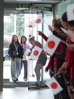 A special welcome for our returning Asian Cup winners 🎌🥹 #lfc #liverpoolfc #liverpoolwomen 