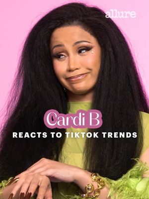 #CardiB says the lace lips trend should be left to the professionals, and honestly, we’re not mad at it. We’ll be waiting for Erika La’Pearl to drop a tutorial soon 😉 Watch our cover star rate popular #TikTok trends at the link in bio. 