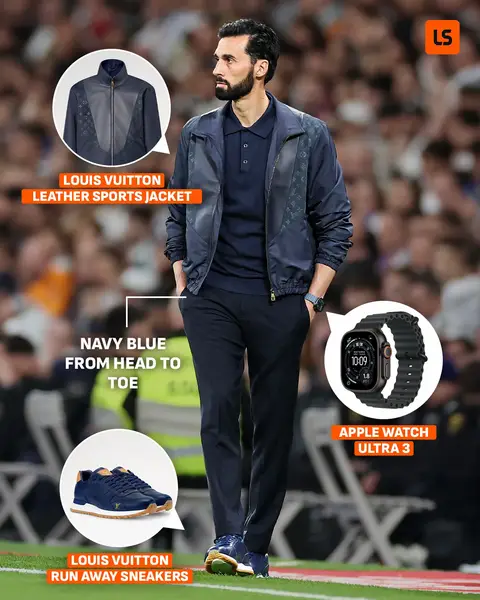 Álvaro Arbeloa was spotted wearing a €3,900 jacket this weekend 💧 Did he take the crown for best touchline fit this season? 👀👑