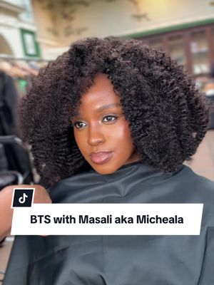 Who’s ready?! - Masali aka Micheala for Bridgerton season 5 announcement 📢.  A Little BTS  Hair by me using @blūm by Teyonah Parris  Makeup @Joy Adenuga  #dionnesmith #masalibaduza #bridgerton