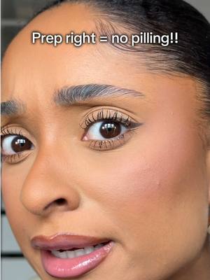 #AD tips for pilling makeup!! Flawless base every time 👏🏽✨ Using the @Garnier UK sorbet cream as my base before foundation. #skincare #sorbetcream #pilingmakeup