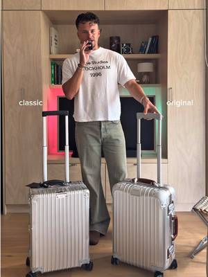 you want a rimowa… but do you go classic or original? #rimowa 