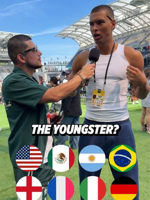 Does Marlon really know ball? 👀⚽️ I asked him to name the CURRENT best player from each country… here’s what he said 👇 🇺🇸 Cavan Sullivan 🇲🇽 Javier “Chicharito” Hernández 🇦🇷 Messi 🇧🇷 Neymar 🏴󠁧󠁢󠁥󠁮󠁧󠁿 Eberechi Eze 🇫🇷 Mbappé 🇮🇹 Amin Sarr (…who’s actually 🇸🇪😅) 🇩🇪 Jamal Musiala Valid takes or nah? 🤔🔥 #worldcup #FIFA