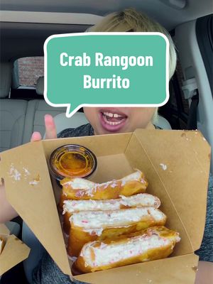 Trying The Viral Crab Rangoon Burrito from Fat Bao in Houston for a Food Review! How does it taste? #houston #fastfood #foodreview #mukbang #foodcritic 