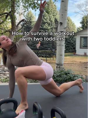 Your workouts don’t need to be perfect.. they just need to be done 💪🏻 For a workout plan you can do right at home or the gym, check out Body & Bell @Ladder | Fitness App #fitmom #toddlers #kettlebellworkout #kettlebellswings #kettlebellcoach