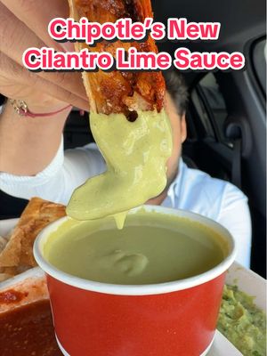 Finally tried @Chipotle ‘s new Cilantro Lime Sauce #chipotlepartner 