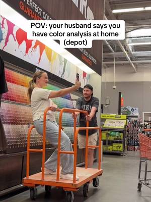 Thank you to @The Home Depot & @BEHR® Paint for this free resource 😆 #coloranalysis #paintsamples paint sample aisle color analysis