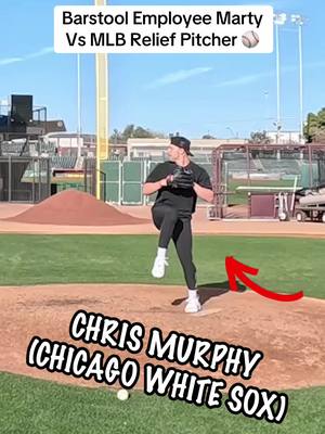 Barstool’s Marty Mush vs Chicago White Sox Pitcher Chris Murphy with Tarik Skubal behind the dish ⚾️ #MLB #chicago #detroit 