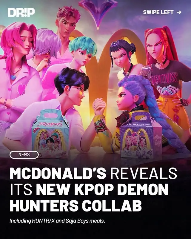 McDonald's has announced a new KPop Demon Hunters collaboration, featuring two themed meals: HUNTR/X and Saja Boys ‼️ #kpopdemonhunters #huntrx #sajaboys #mcdonalds #fastfood #FoodTok #hypebeast 