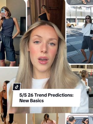 In 2026 the basic essentials in our wardrobes are going to completely change ✍🏻 #fashiontrend #trendpredictions #wardrobeessentials #basicstyle #fyp  New t shirt style , one shoulder tee , v neck tee , capris , Bermuda shorts , ballet flats , loafers 