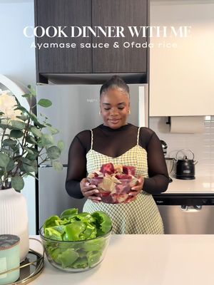 We haven’t had Ayamase sauce and Ofada rice in a long time so I decided to make that for dinner. #cookwithme #ayamasesauce #brownrice #ofadarice #cooking 
