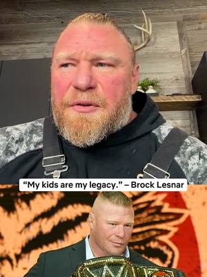 WWE Superstar Brock Lesnar: “None of my championships, none of my accolades, it means nothing to me. My kids are my legacy.”     🎥 Spittin’ Chiclets video podcasts are now on Netflix   #WWE #brocklesnar #UFC