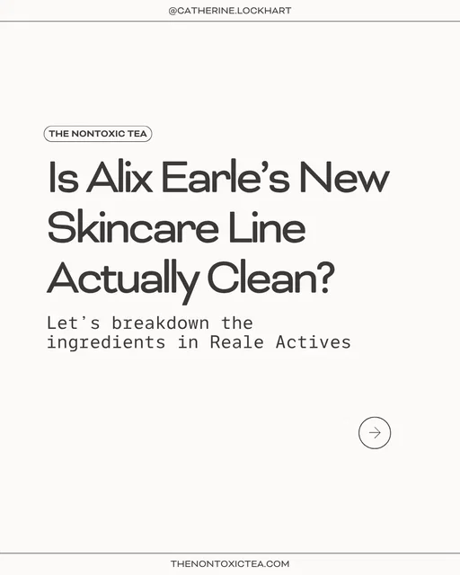 Y’all asked and I answered! My review of Reale Actives by Alix Earle! I just wanna say that 1.  she does not market this as a clean brand 2. I’m not evaluating this for efficacy - I haven’t tried the product, I’m literally just looking at ingredients from a nontoxic perspective. But honestly, for someone that didn’t market. This is a clean brand, I t’s pretty clean! B+ in my book