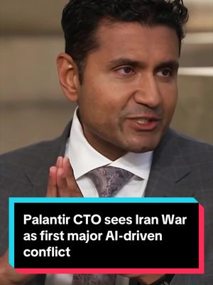 Palantir Chief Technology Officer Shyam Sankar said that the war in Iran will likely be remembered as the first major conflict where artificial intelligence played a central role, representing a turning point in modern warfare. #AI #Tech #business 