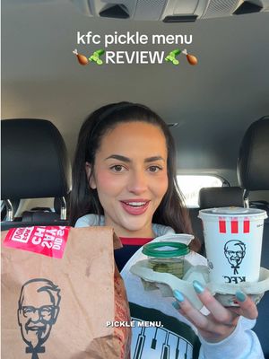 i ordered everything from the kfc limited edition pickle menu!!! 