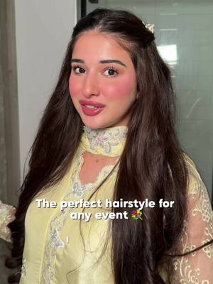 The perfect hairstyle for any event ✨ @L’Oréal Paris    Products used: L’Oréal Paris Hair Expertise Density Booster Hair Serum L’Oréal Paris Elnett Satin Extra Strong Hold Hairspray #hairinspo #hairstyletutorial #hairgrowth #haircare #ad  