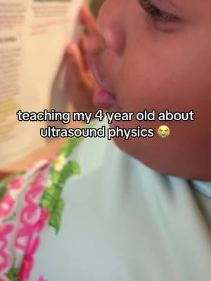 Tip: start learning ultrasound physics in Pre-K so you’re less stressed in college 👌🏽🤣  P.S - we just gotta work on that spatial resolution pronunciation & we’re good 👍🏽😂😂