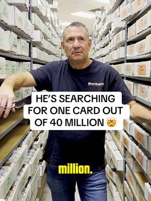 He’s searching through 40 MILLION cards 🤯 Rob, aka “The CardFather,” has spent decades building one of the most extensive collections out there. Now, Fanatics Collect has teamed up with his store, @Burbank Sportscards, to bring their ENTIRE inventory to the platform.