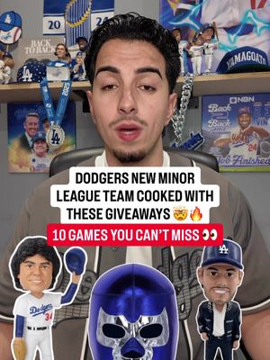The Dodgers new minor league team, the Ontario Tower Buzzers, cooked with their giveaway & promotional schedule this season 🔥