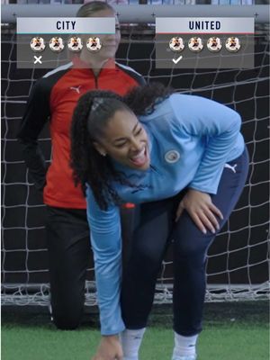A divided city goes head to head for 90 minutes in the Manchester derby 🔴🔵 We took these WSL stars through a series of challenges in a game before 𝐭𝐡𝐞 𝐠𝐚𝐦𝐞 ⚽️ PUMA women’s fit, made for her when it matters the most 👊