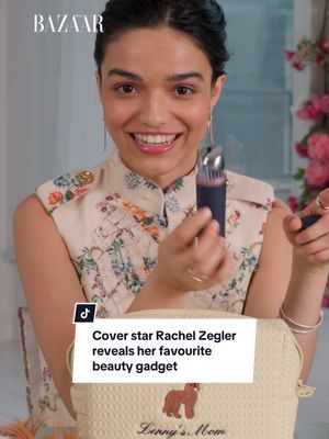 "This is my favourite gadget," Bazaar UK cover star #RachelZegler tells in our latest episode of 'Inside my beauty bag'. "It's a total game changer, love it."