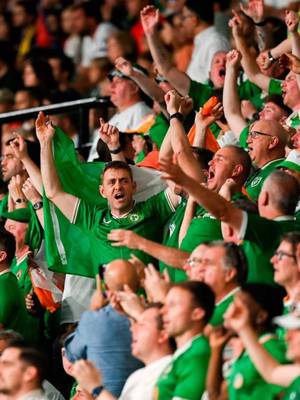 The 🐐 is behind you @Ireland 💚 #MuchMoreThanAGame | #TouchdownDublin | #TouchdownIreland