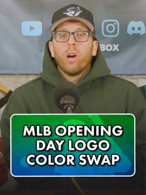 MLB OPENING DAY LOGO COLOR SWAP ⚾️ #MLB #baseball #logo 