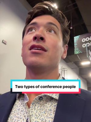 Two types of sales reps I’ve noticed at conferences.. it takes energy! #sales #conference #saleslife #worktrips 