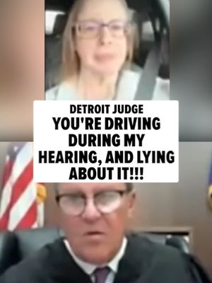 🧑‍⚖️👀 A Detroit woman was ripped apart by a judge after she was driving her car during a virtual court appearance ... and swore up and down to the judge she was doing no such thing.. 🎥: Fox 2 Detroit