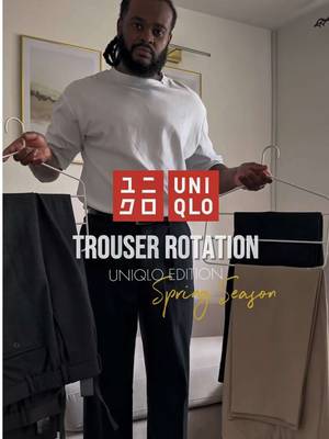 My spring trouser rotation, ft. @UNIQLO Europe ’s Wide Leg Trouser Which colour is your favourite? Comment "REF" for links & details #OOTD #mensfashion #fashion #fyp #uniqlo 